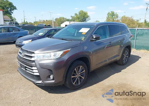 2017 Toyota Highlander Xle z USA, uszkodzony, nr VIN 5TDJZRFH0HS467584